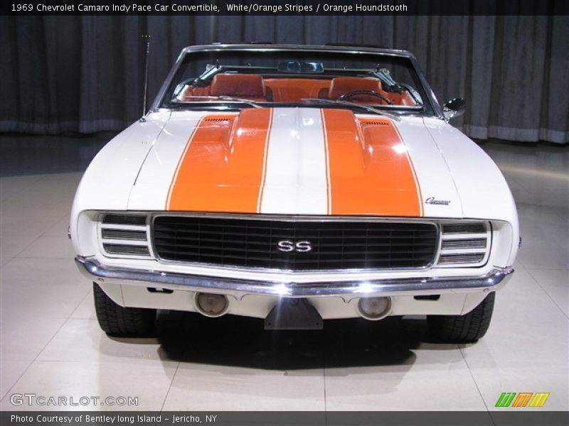 White/Orange Stripes / Orange Houndstooth 1969 Chevrolet Camaro Indy Pace Car Convertible