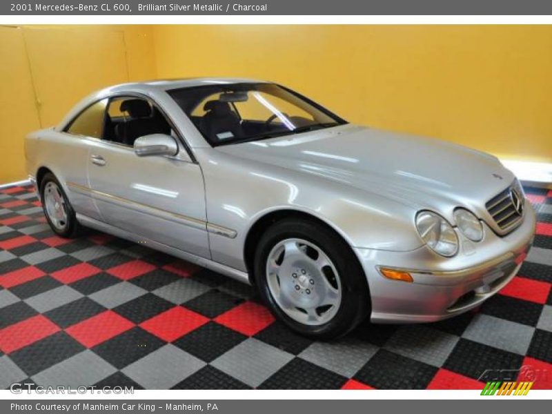 Brilliant Silver Metallic / Charcoal 2001 Mercedes-Benz CL 600