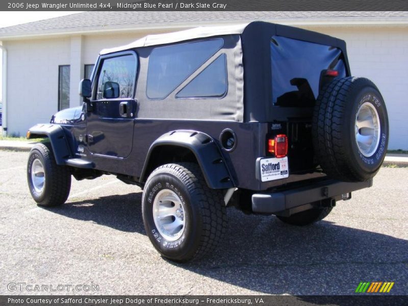 Midnight Blue Pearl / Dark Slate Gray 2006 Jeep Wrangler Unlimited 4x4