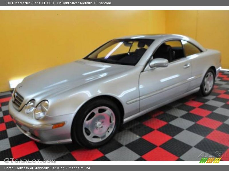 Brilliant Silver Metallic / Charcoal 2001 Mercedes-Benz CL 600