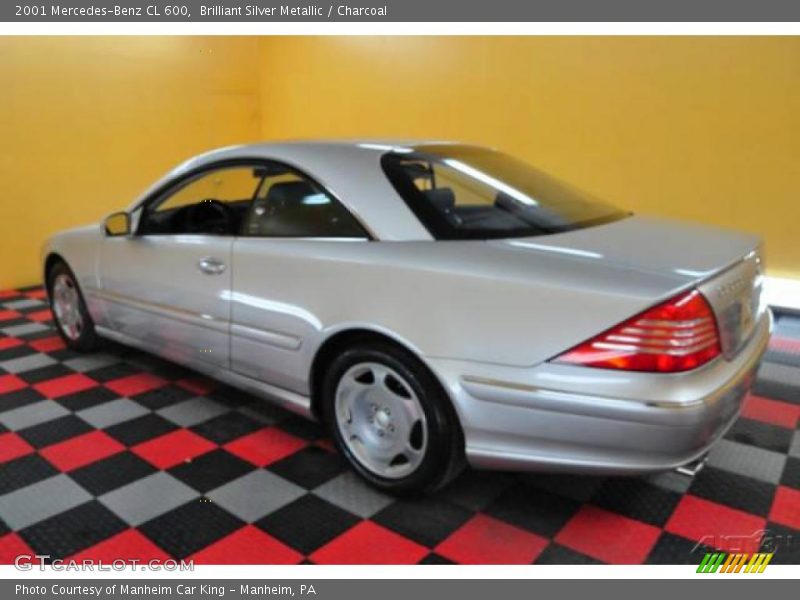 Brilliant Silver Metallic / Charcoal 2001 Mercedes-Benz CL 600