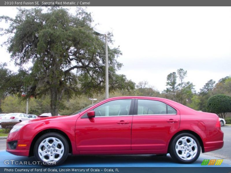 Sangria Red Metallic / Camel 2010 Ford Fusion SE