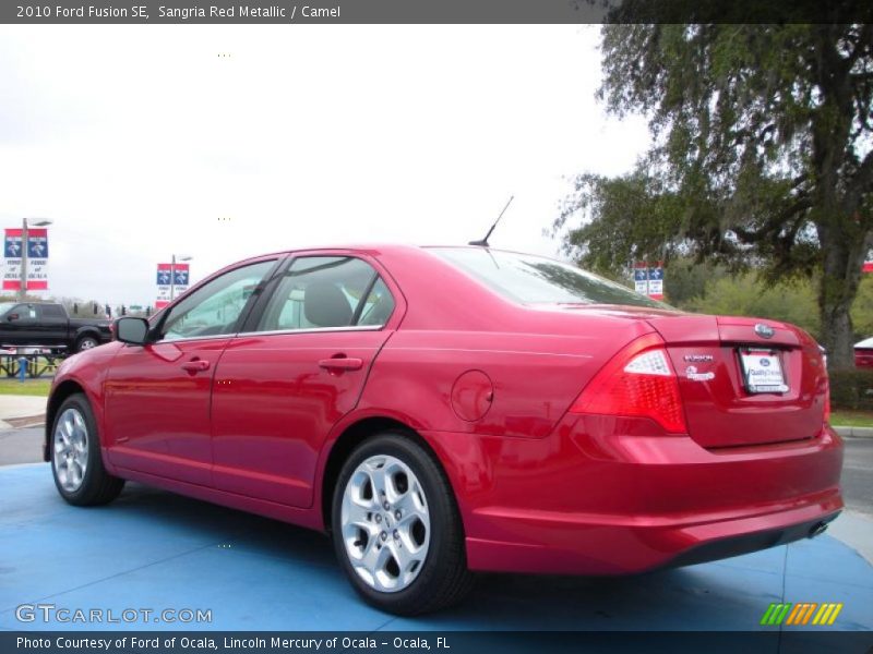 Sangria Red Metallic / Camel 2010 Ford Fusion SE