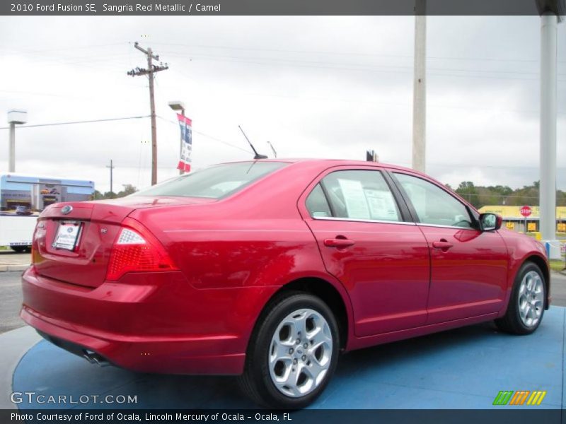 Sangria Red Metallic / Camel 2010 Ford Fusion SE