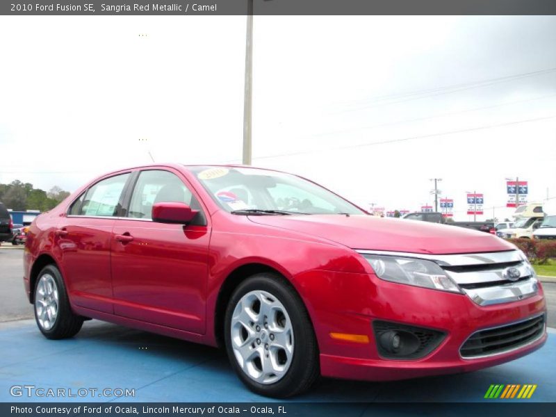 Sangria Red Metallic / Camel 2010 Ford Fusion SE