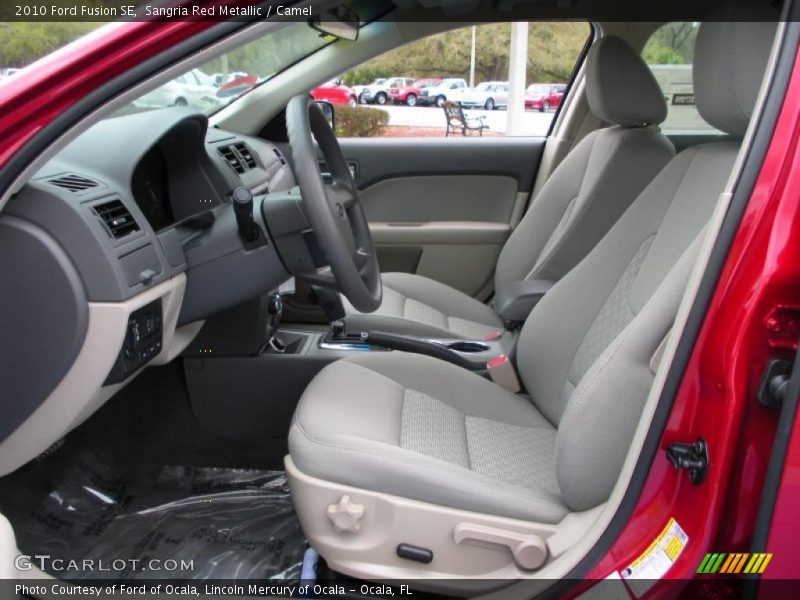Sangria Red Metallic / Camel 2010 Ford Fusion SE
