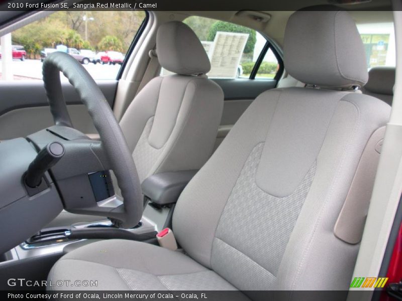 Sangria Red Metallic / Camel 2010 Ford Fusion SE