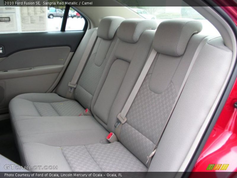 Sangria Red Metallic / Camel 2010 Ford Fusion SE