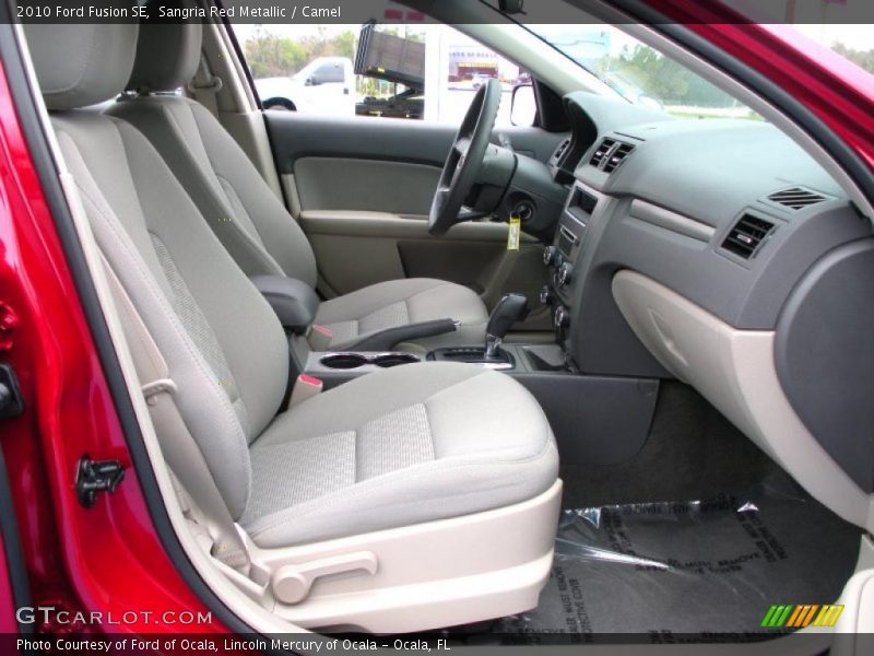 Sangria Red Metallic / Camel 2010 Ford Fusion SE