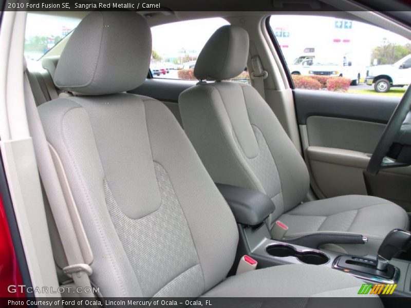 Sangria Red Metallic / Camel 2010 Ford Fusion SE