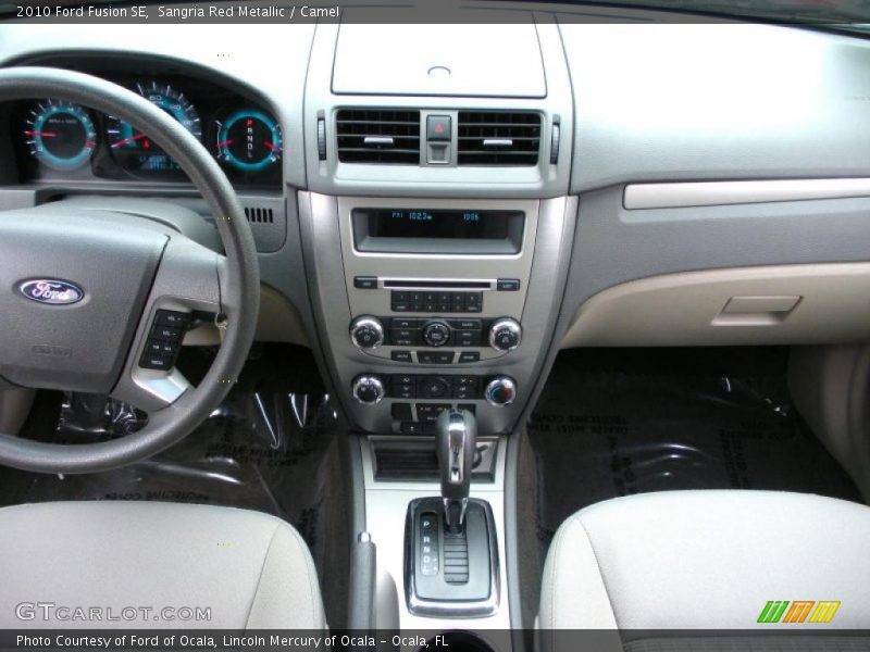 Sangria Red Metallic / Camel 2010 Ford Fusion SE
