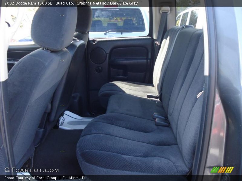 Graphite Metallic / Dark Slate Gray 2002 Dodge Ram 1500 SLT Quad Cab