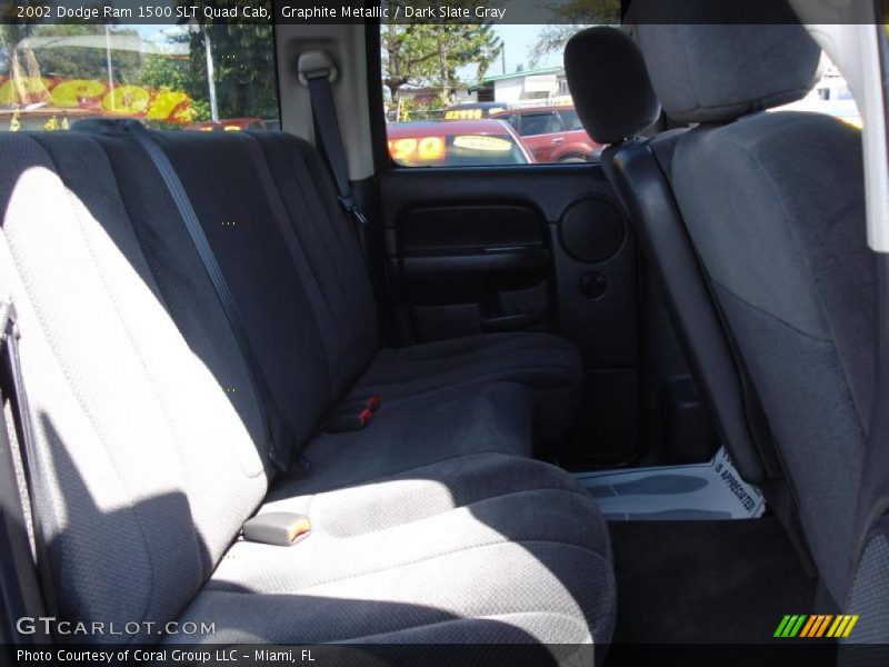 Graphite Metallic / Dark Slate Gray 2002 Dodge Ram 1500 SLT Quad Cab