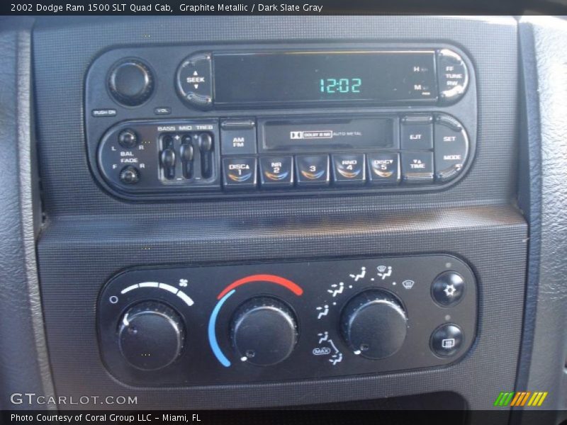 Graphite Metallic / Dark Slate Gray 2002 Dodge Ram 1500 SLT Quad Cab