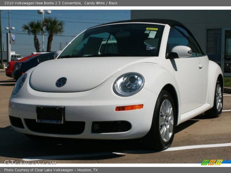 Candy White / Black 2010 Volkswagen New Beetle 2.5 Convertible