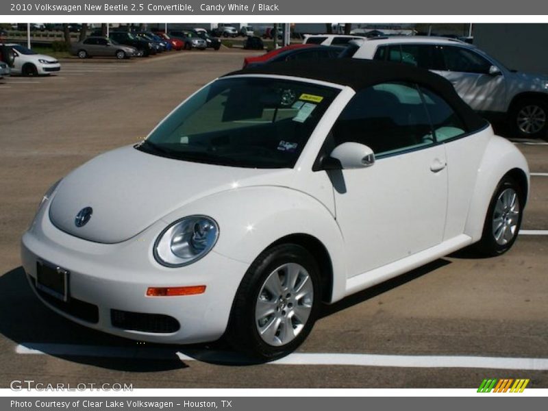 Candy White / Black 2010 Volkswagen New Beetle 2.5 Convertible