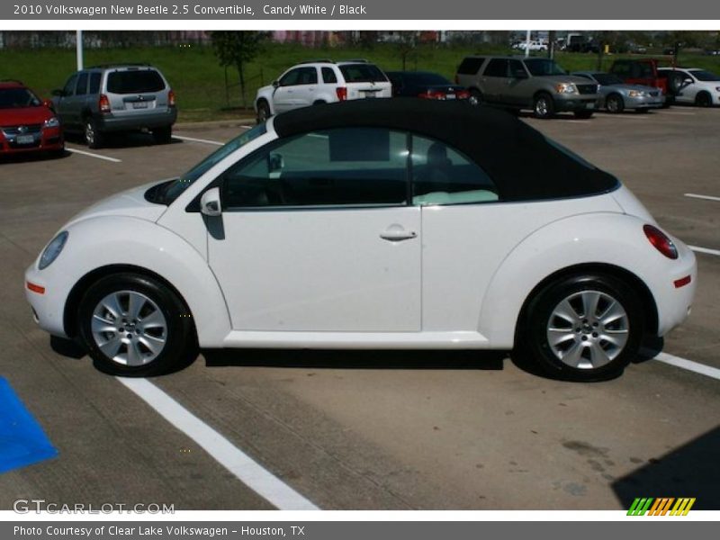 Candy White / Black 2010 Volkswagen New Beetle 2.5 Convertible