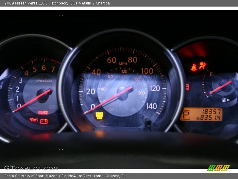 Blue Metallic / Charcoal 2009 Nissan Versa 1.8 S Hatchback