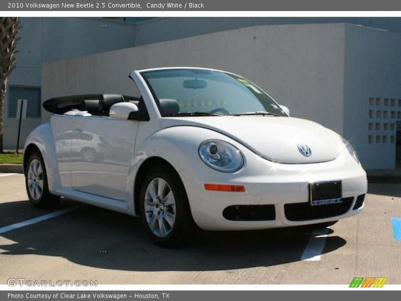 Candy White / Black 2010 Volkswagen New Beetle 2.5 Convertible