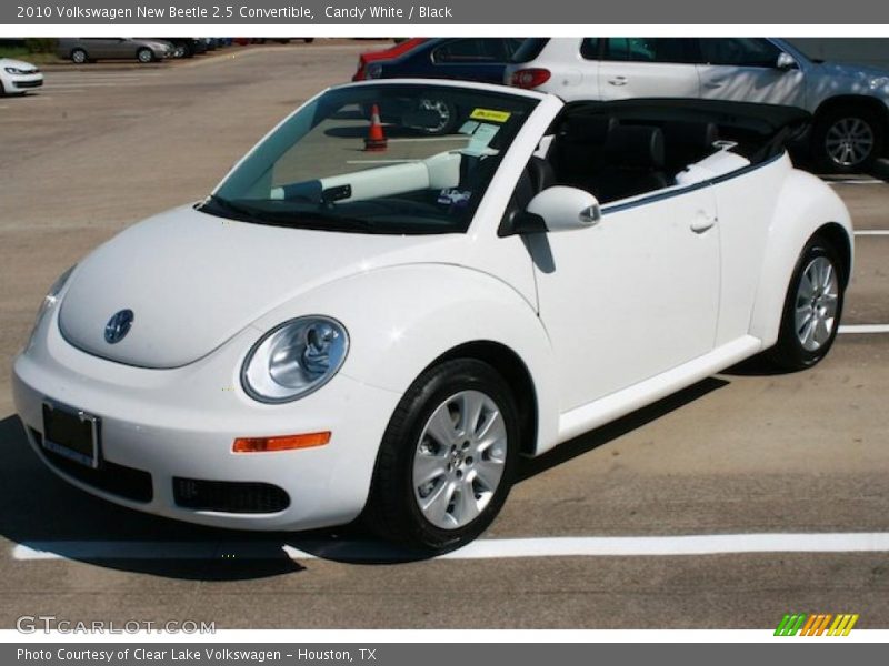 Candy White / Black 2010 Volkswagen New Beetle 2.5 Convertible