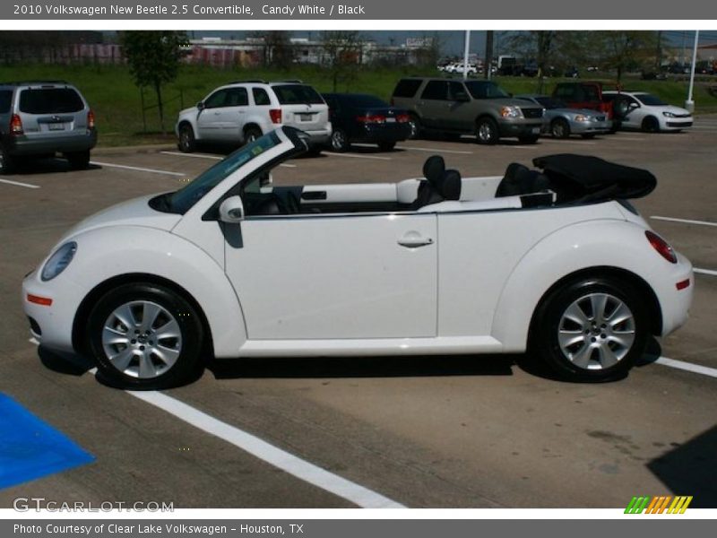 Candy White / Black 2010 Volkswagen New Beetle 2.5 Convertible