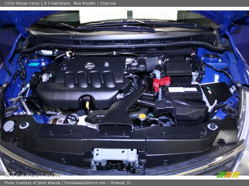 Blue Metallic / Charcoal 2009 Nissan Versa 1.8 S Hatchback