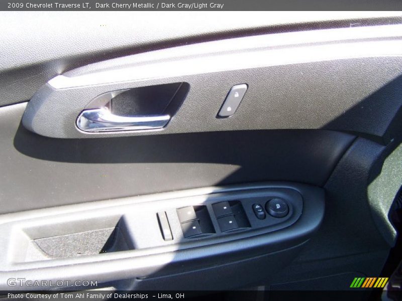 Dark Cherry Metallic / Dark Gray/Light Gray 2009 Chevrolet Traverse LT