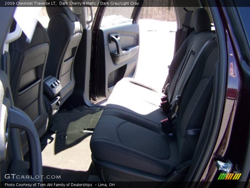Dark Cherry Metallic / Dark Gray/Light Gray 2009 Chevrolet Traverse LT
