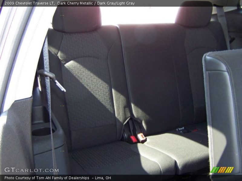 Dark Cherry Metallic / Dark Gray/Light Gray 2009 Chevrolet Traverse LT