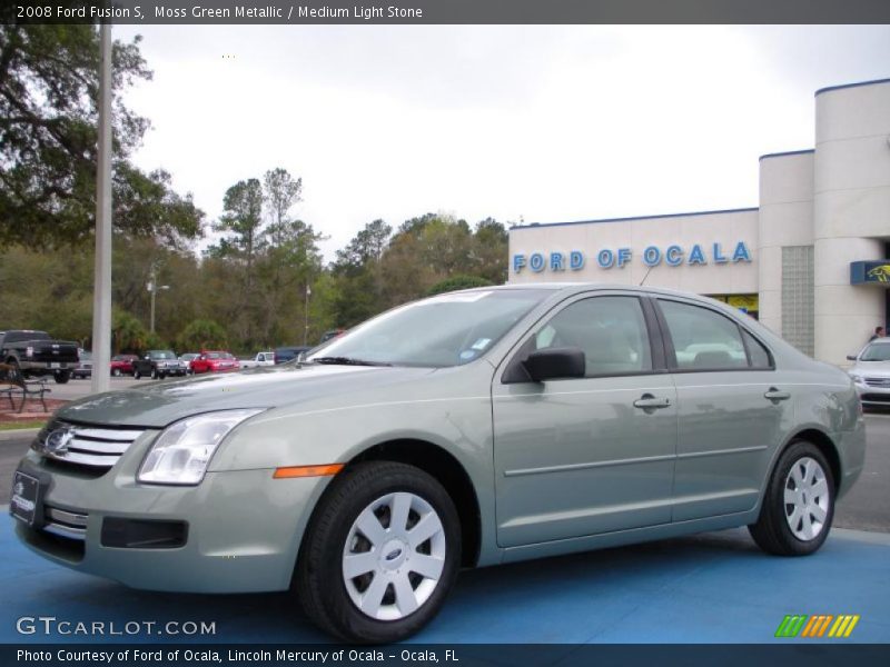Moss Green Metallic / Medium Light Stone 2008 Ford Fusion S