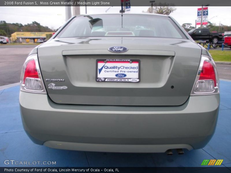 Moss Green Metallic / Medium Light Stone 2008 Ford Fusion S