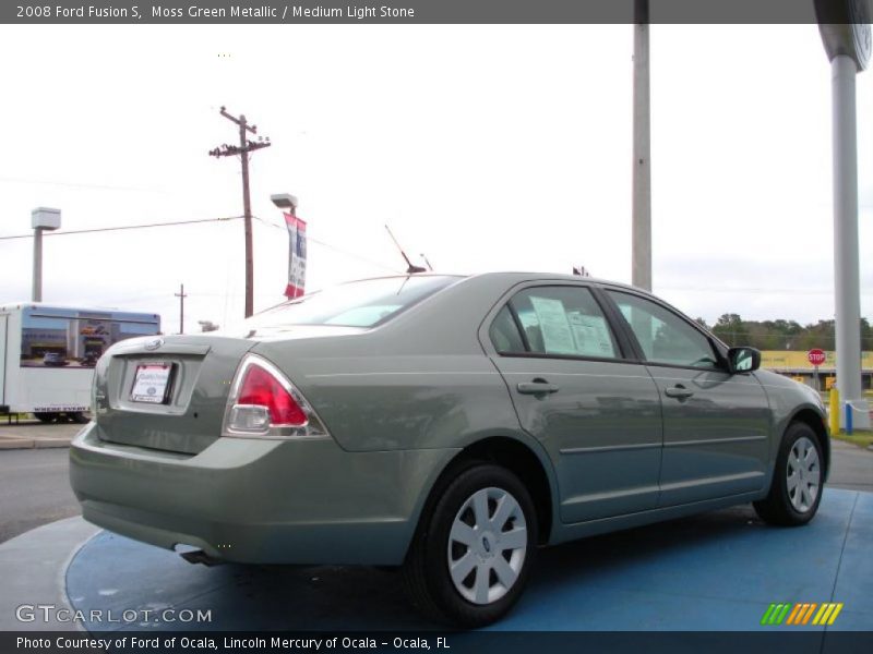 Moss Green Metallic / Medium Light Stone 2008 Ford Fusion S