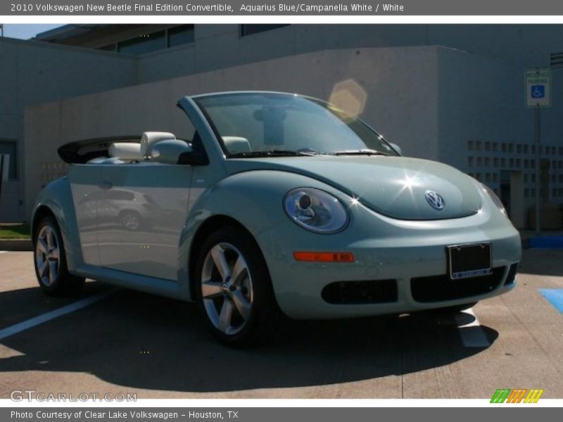 Aquarius Blue/Campanella White / White 2010 Volkswagen New Beetle Final Edition Convertible