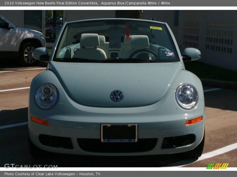 Aquarius Blue/Campanella White / White 2010 Volkswagen New Beetle Final Edition Convertible
