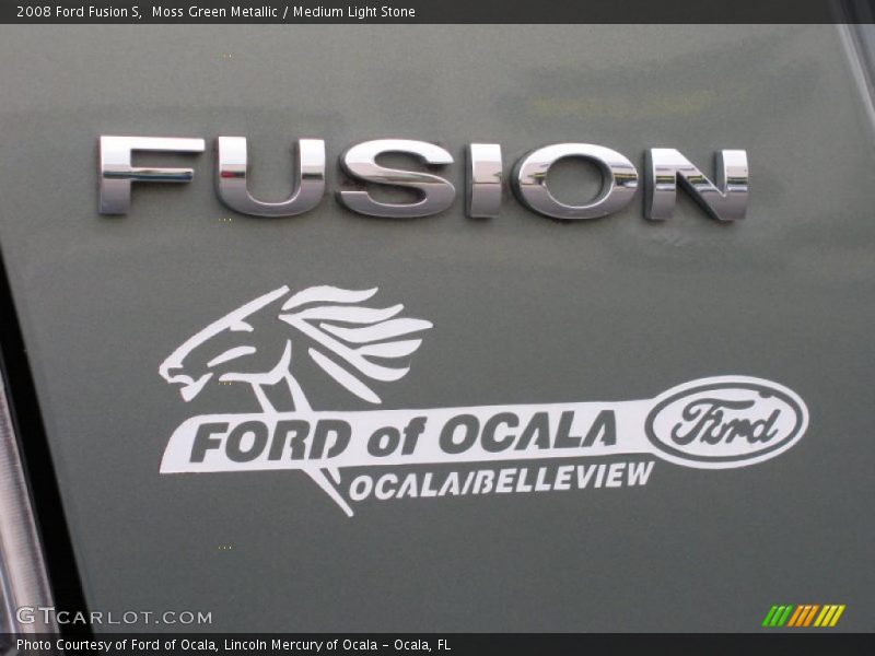 Moss Green Metallic / Medium Light Stone 2008 Ford Fusion S