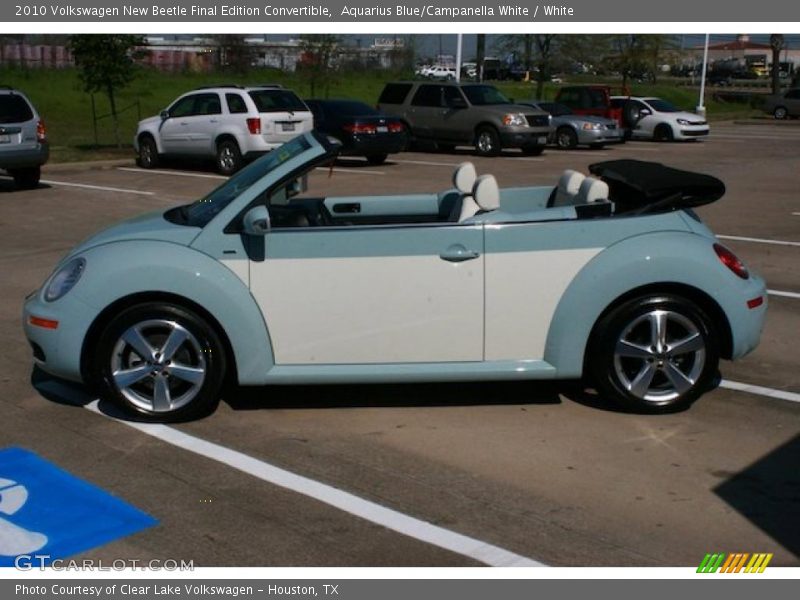 Aquarius Blue/Campanella White / White 2010 Volkswagen New Beetle Final Edition Convertible