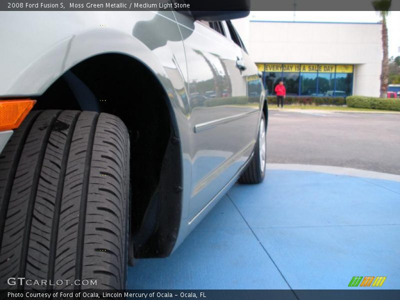 Moss Green Metallic / Medium Light Stone 2008 Ford Fusion S