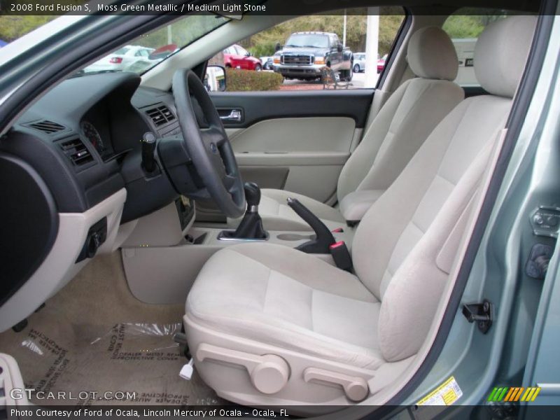 Moss Green Metallic / Medium Light Stone 2008 Ford Fusion S