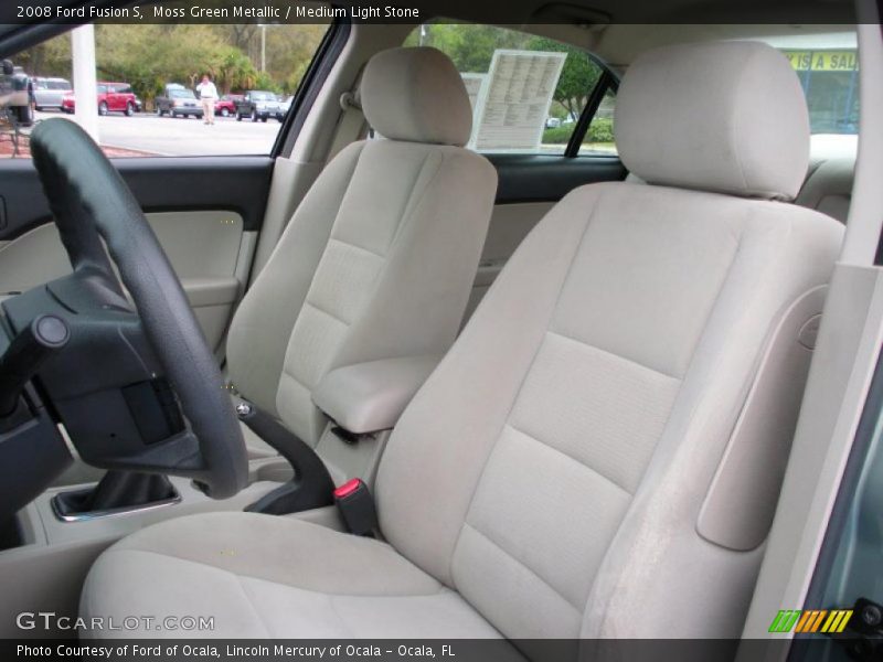 Moss Green Metallic / Medium Light Stone 2008 Ford Fusion S