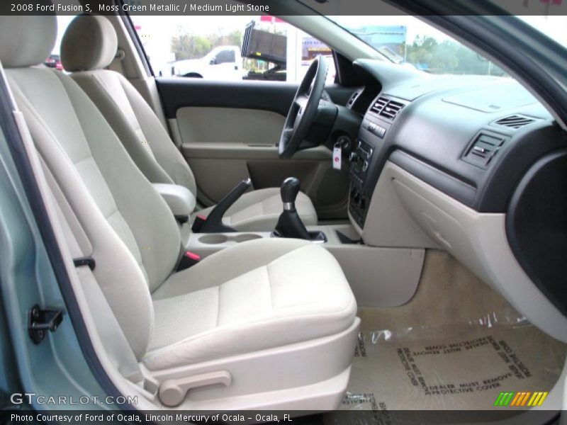 Moss Green Metallic / Medium Light Stone 2008 Ford Fusion S