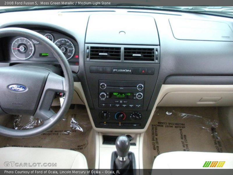 Moss Green Metallic / Medium Light Stone 2008 Ford Fusion S