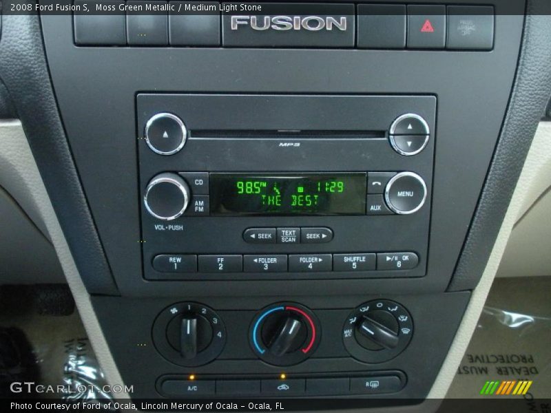 Moss Green Metallic / Medium Light Stone 2008 Ford Fusion S
