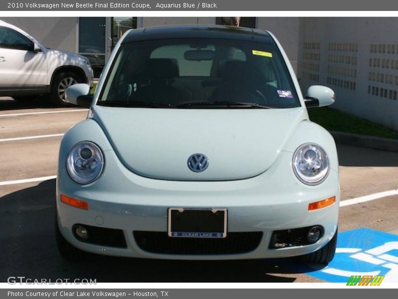 Aquarius Blue / Black 2010 Volkswagen New Beetle Final Edition Coupe