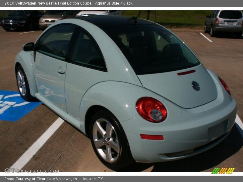 Aquarius Blue / Black 2010 Volkswagen New Beetle Final Edition Coupe