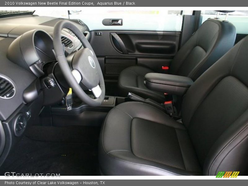 Aquarius Blue / Black 2010 Volkswagen New Beetle Final Edition Coupe