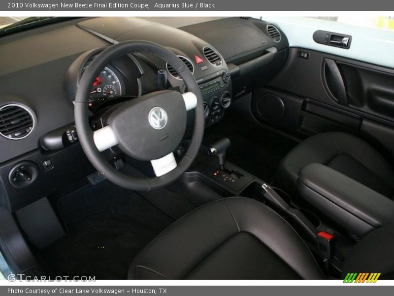 Aquarius Blue / Black 2010 Volkswagen New Beetle Final Edition Coupe