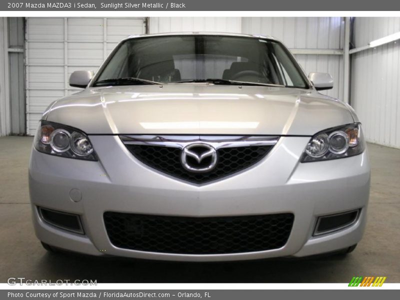 Sunlight Silver Metallic / Black 2007 Mazda MAZDA3 i Sedan
