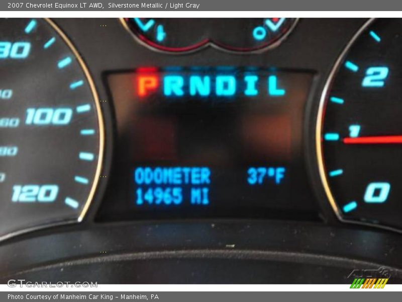 Silverstone Metallic / Light Gray 2007 Chevrolet Equinox LT AWD