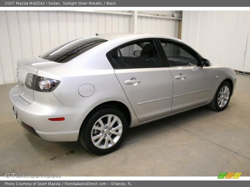 Sunlight Silver Metallic / Black 2007 Mazda MAZDA3 i Sedan