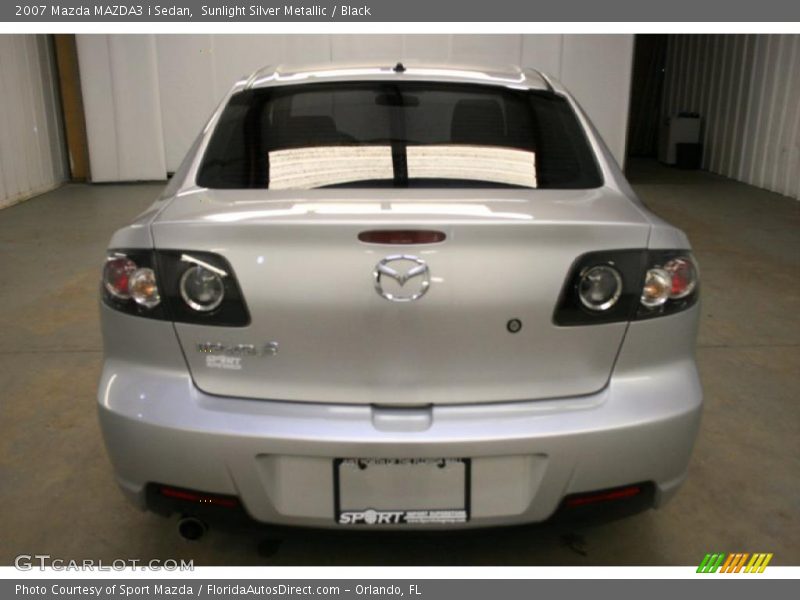 Sunlight Silver Metallic / Black 2007 Mazda MAZDA3 i Sedan